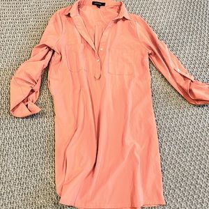 Love Tree Shirt Dress L Burnt Orange
